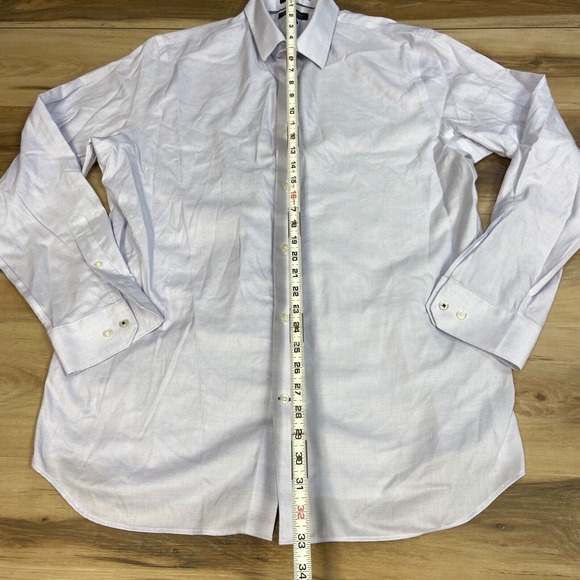 Banana Republic Mens Shirt Large Non Iron Standard Fit Purple Button Up - Picture 7 of 9
